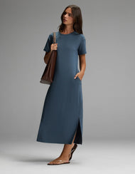 Robe femme — brossé Bamboo midi