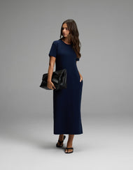 Robe femme — brossé Bamboo midi