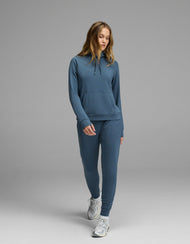 Sweat femme — brossé Bamboo col montant