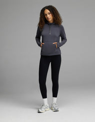 Sweat femme — brossé Bamboo col montant