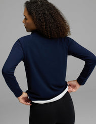 Sweat femme — brossé Bamboo col montant