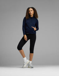 Sweat femme — brossé Bamboo col montant