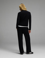 Ensemble sweat et pantalon femme — brossé Bamboo col rond et coupe large à enfiler