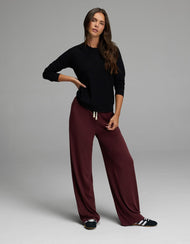 Pull femme — brossé Bamboo col rond
