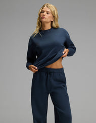 Ensemble sweat et pantalon femme — Cityscape col rond et coupe large