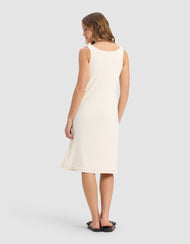 Robe femme — Bamboo côtelé-maille col V détente
