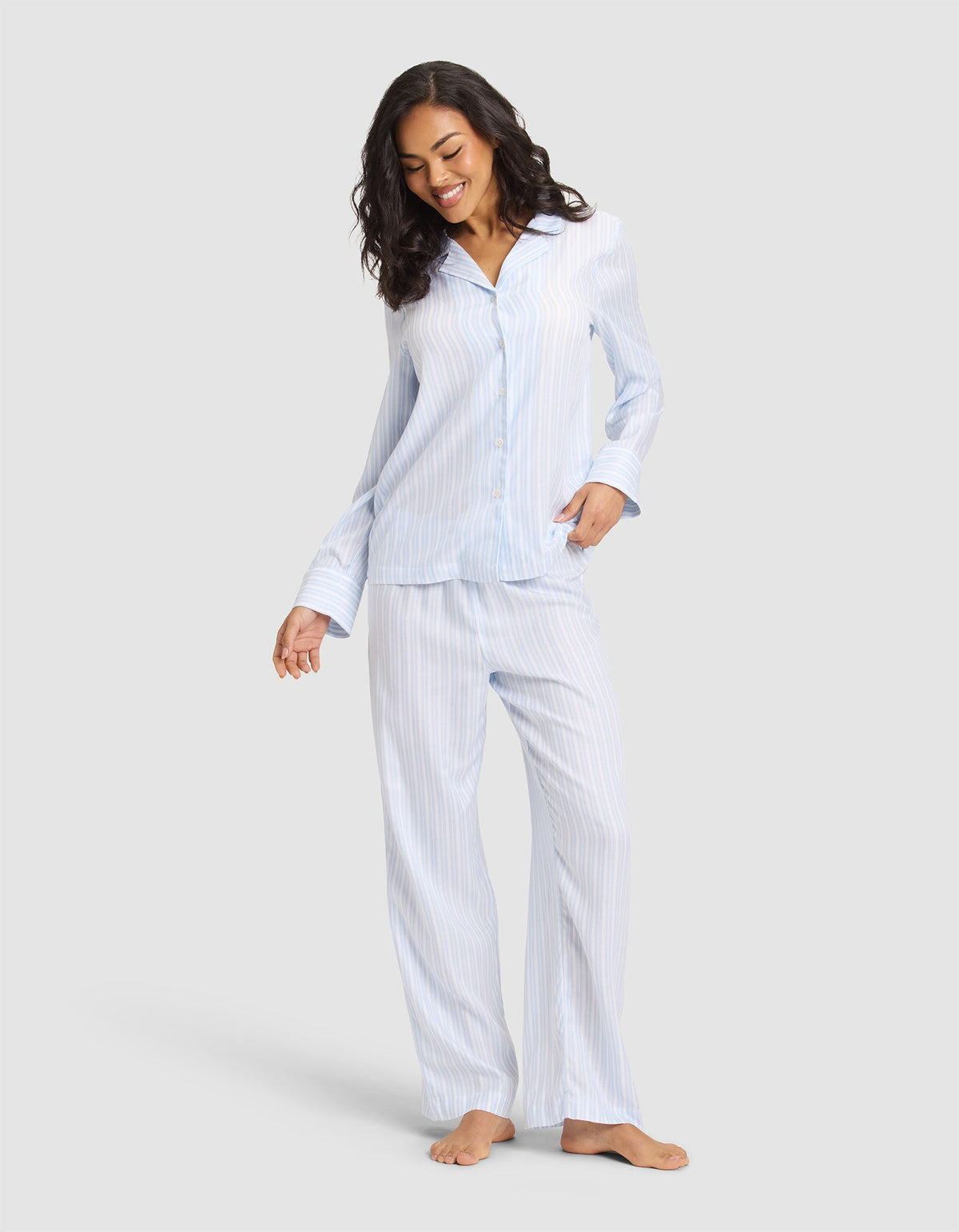Pyjama femme — tissage doux manches longues — Cozy Earth