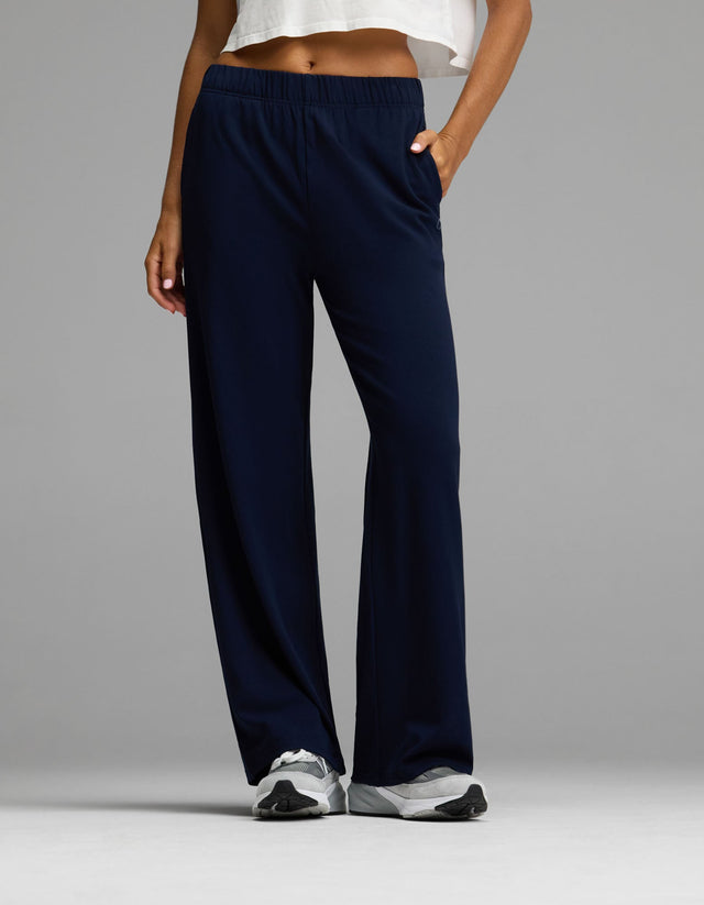 Pantalon femme — brossé Bamboo coupe large Pull-On