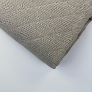 Plaid — Diamond-Weave Taupe coton