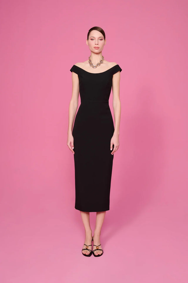 Robe — Amelia Off-Shoulder Minimal midi