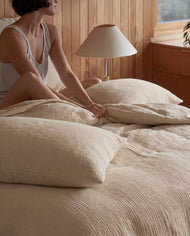 Taies d’oreiller — froissé coton - Standard