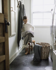 Carrés de toilette — Ruth Dots turc avec Finished Edge