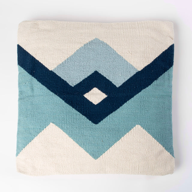 Coussin décoratif — Kalan tissé main bleu