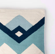 Coussin décoratif — Kalan tissé main bleu
