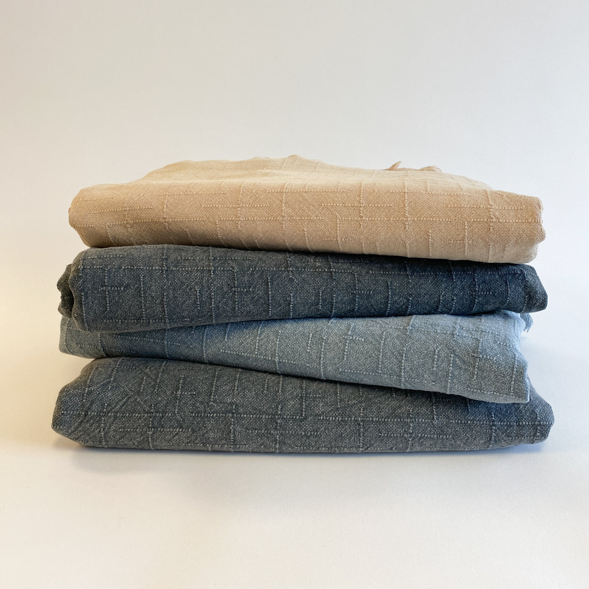 Plaid — Kimi Stonewashed 100% coton turc — The Loomia